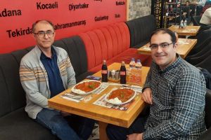 With my collaborator, Prof. M. Vosough